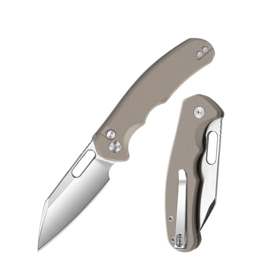 IOKO Outdoor Folding Pocket Knife - High Carbon D2 Blade, G10 Handle, Lightweight Portable EDC Tool for Tactical Hunting, Camping, Fishing, Everyday Tasks, Package Opening