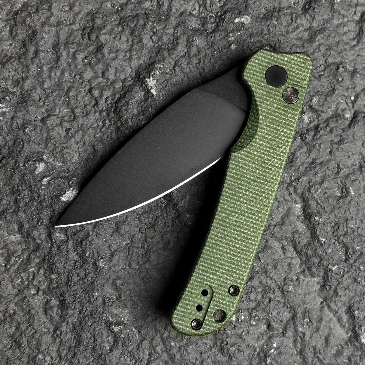 IOKO Folding Kitchen Knife - D2 Steel Rust-Resistant Blade, G10 Handle, Ceramic Bearings, Black Stonewashed Finish, Easy Sharpening, Excellent Detent, Gift Boxed, Indoor and Outdoor Use, Men's Hiking Essential